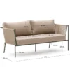 Kave Home Zivia Outdoor 3-Zitsbank