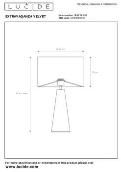 Lucide Cone Tafellamp