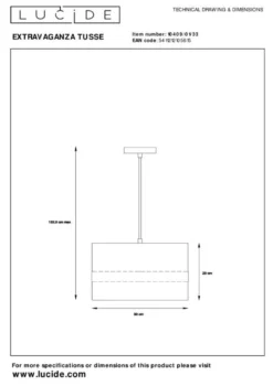 Lucide Extravaganza Tusse Hanglamp