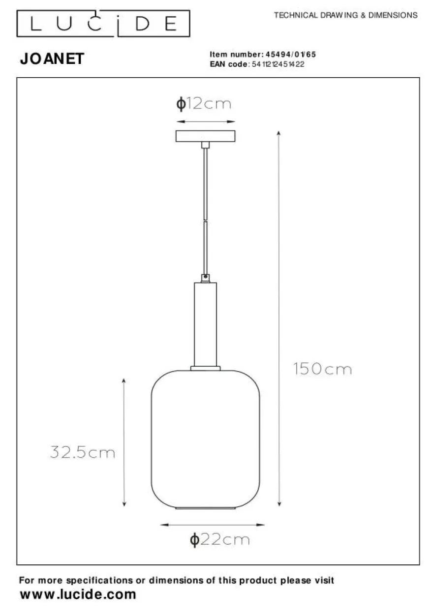 Lucide Joanet Hanglamp