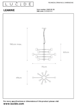 Lucide Leanne Hanglamp
