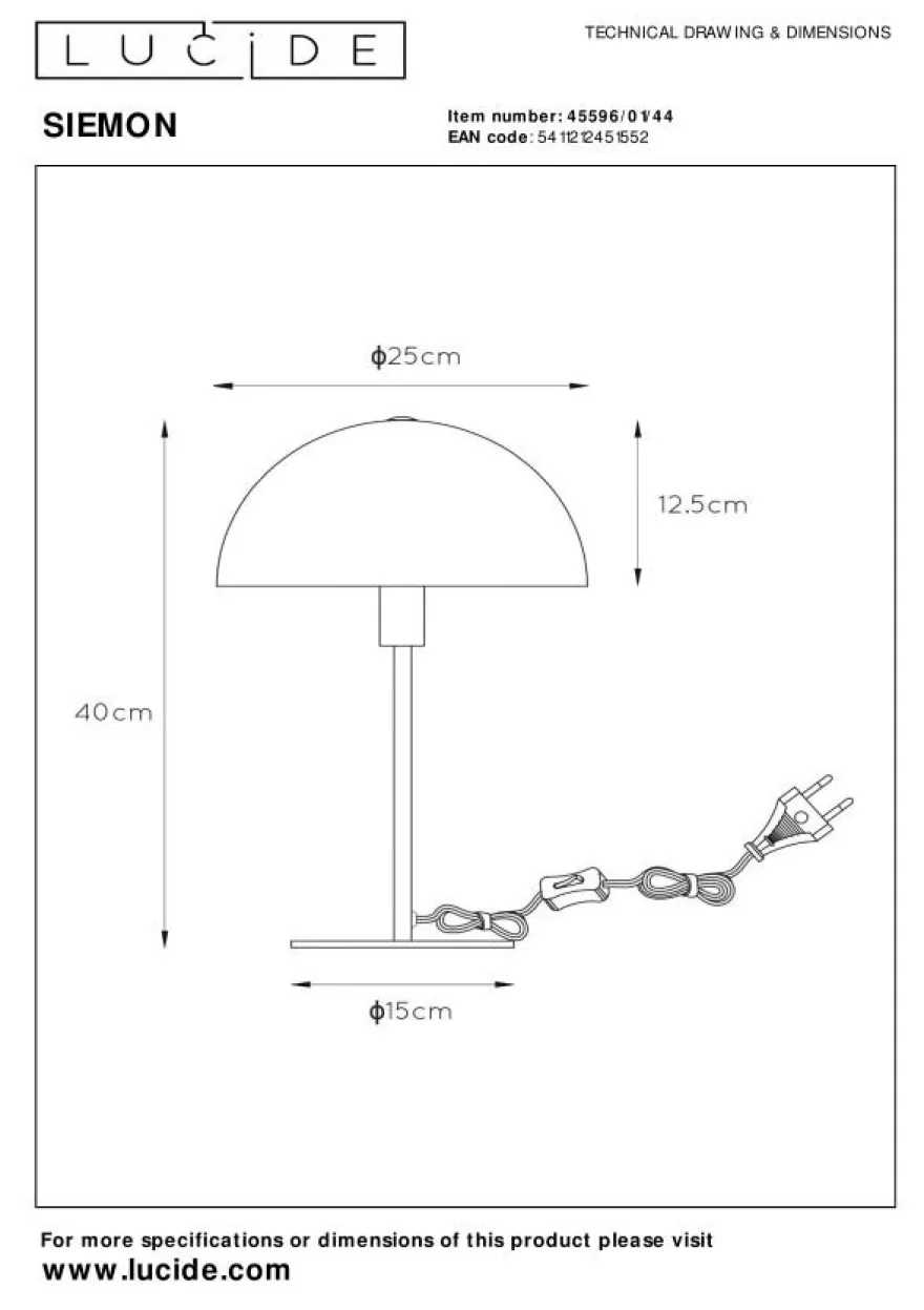 Lucide Siemon Tafellamp