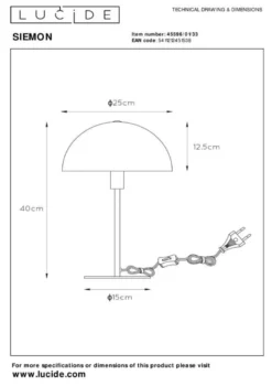 Lucide Siemon Tafellamp