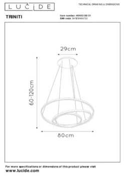 Lucide Triniti Hanglamp
