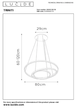 Lucide Triniti Hanglamp