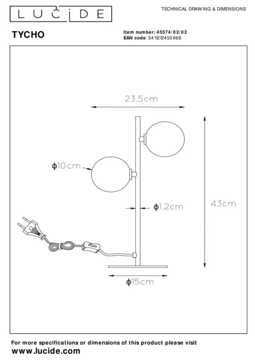 Lucide Tycho Tafellamp