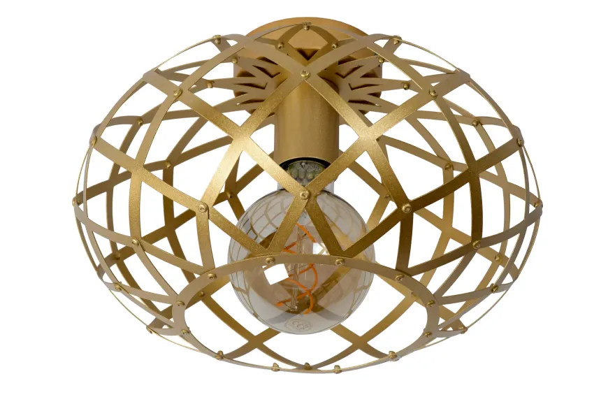 Lucide Wolfram Goud Plafondlamp