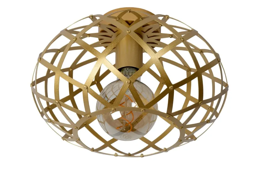 Lucide Wolfram Goud Plafondlamp
