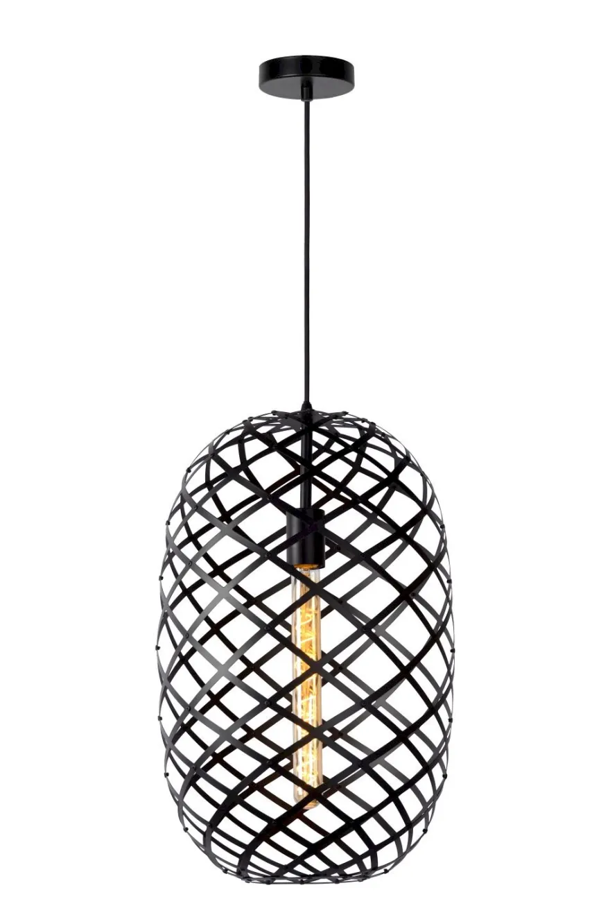 Lucide Wolfram Zwart Hanglamp