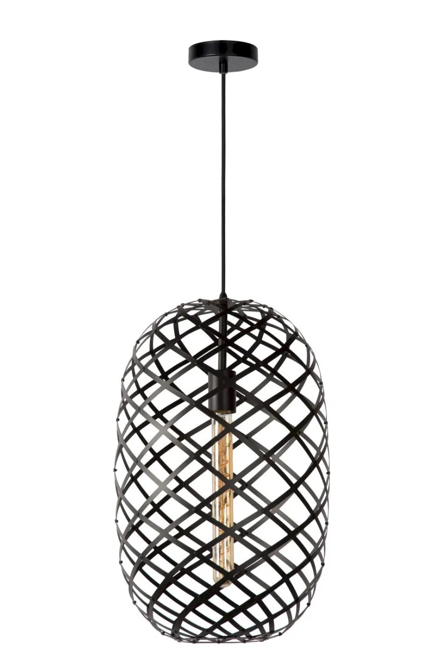 Lucide Wolfram Zwart Hanglamp