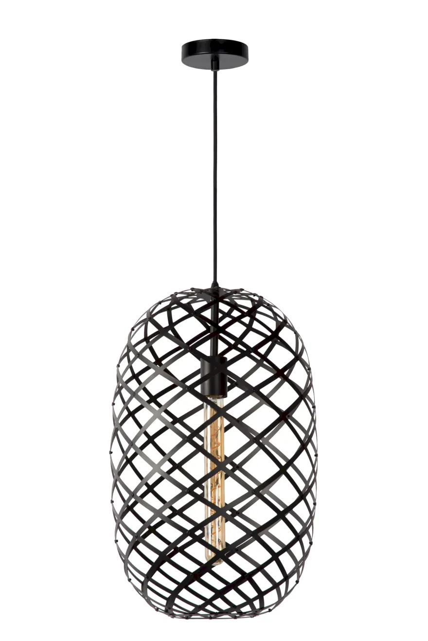 Lucide Wolfram Zwart Hanglamp