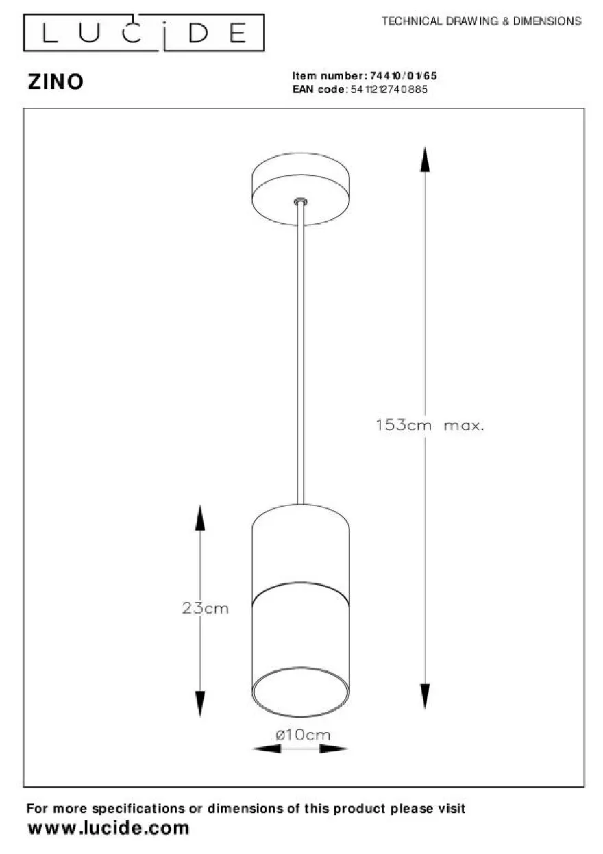 Lucide Zino Hanglamp