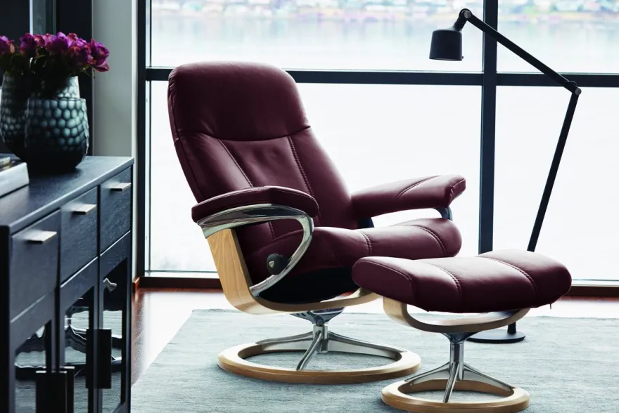 Stressless Consul Relaxfauteuil + Hocker