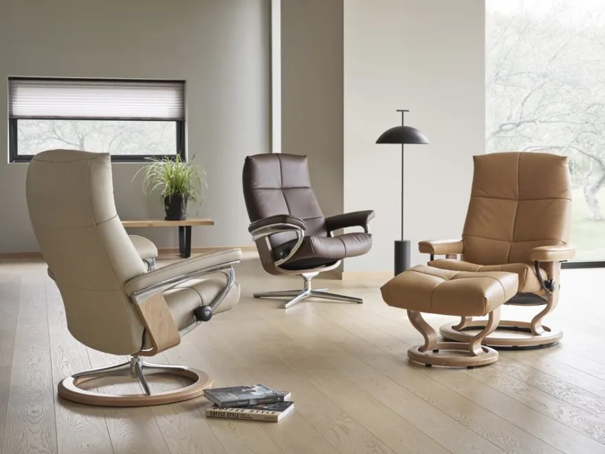 Stressless David Relaxfauteuil + Hocker