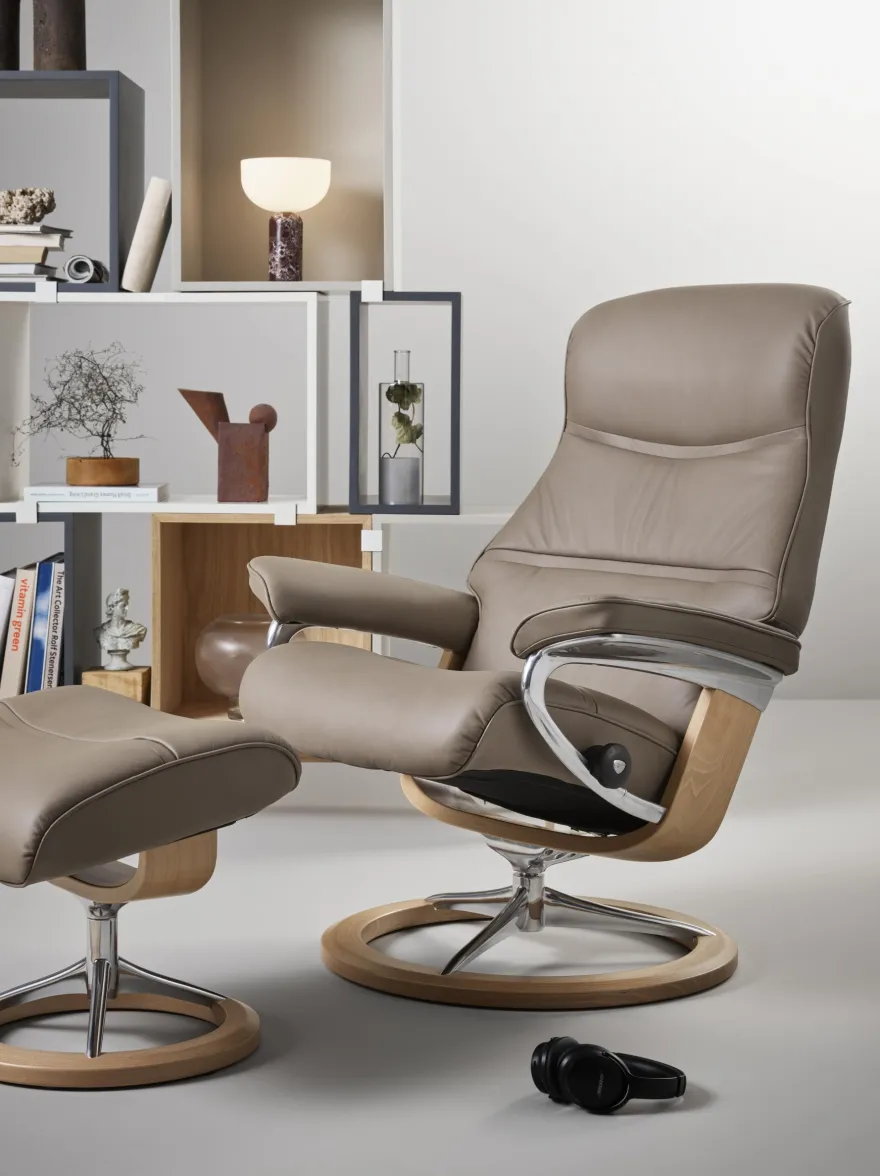 Stressless Philip M Relaxfauteuil + Hocker