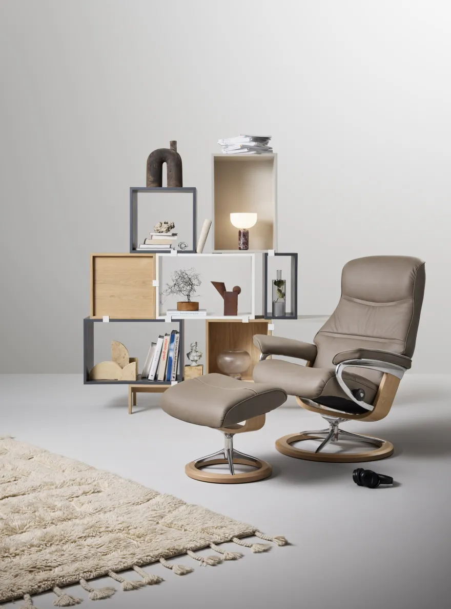 Stressless Philip M Relaxfauteuil + Hocker