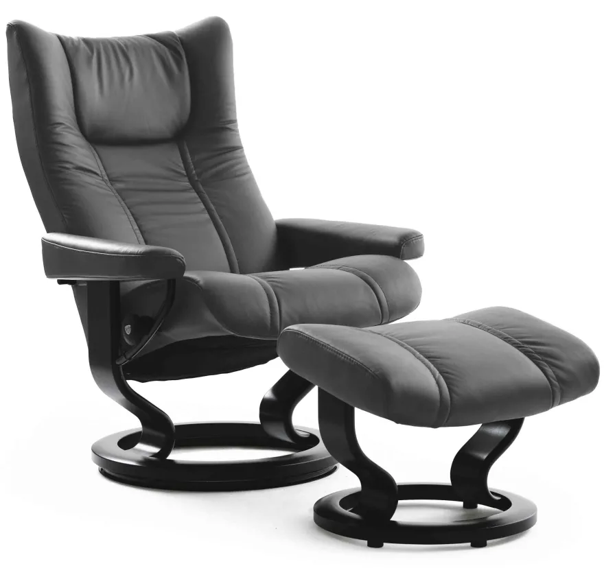 Stressless Wing Relaxfauteuil + Hocker