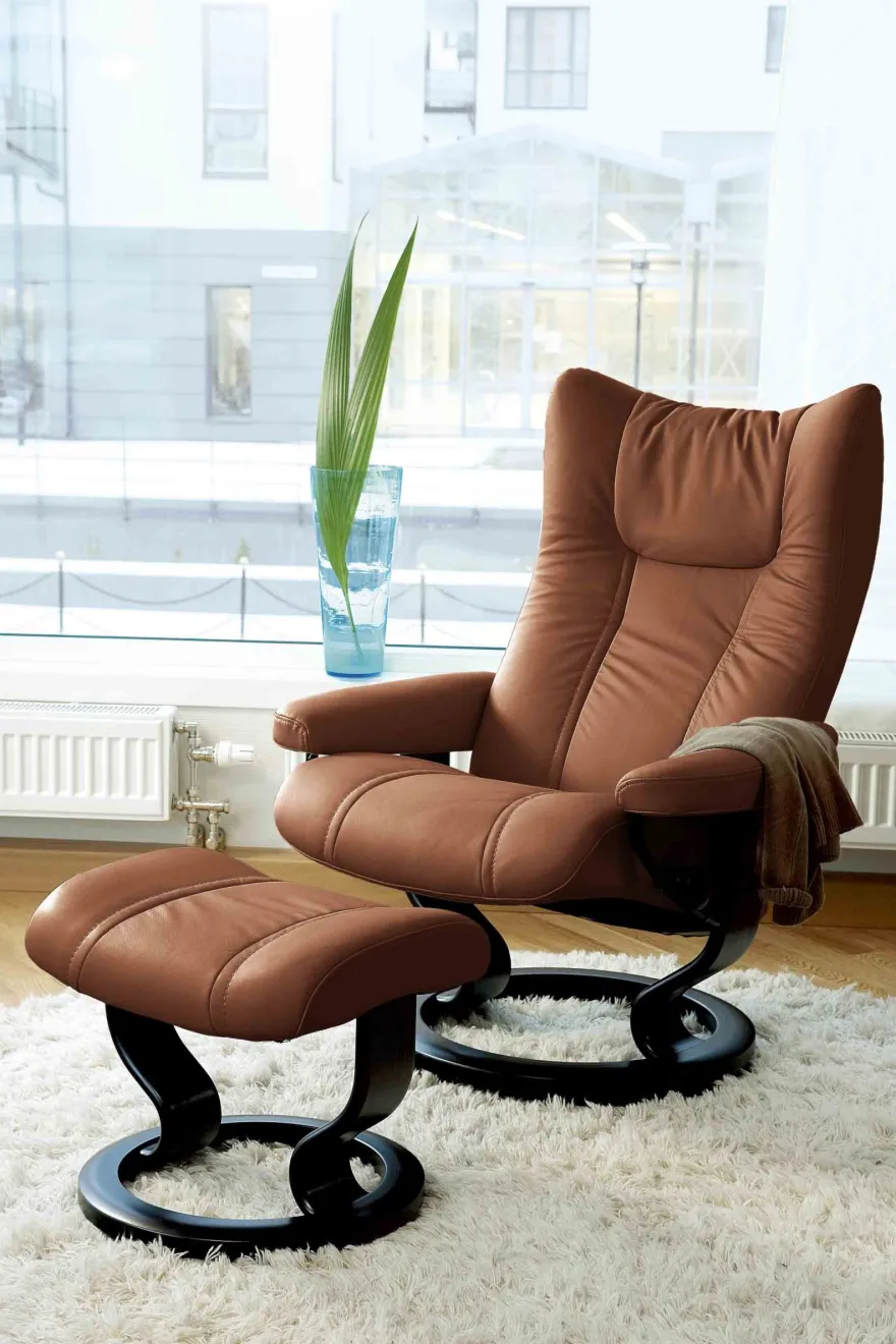 Stressless Wing Relaxfauteuil + Hocker
