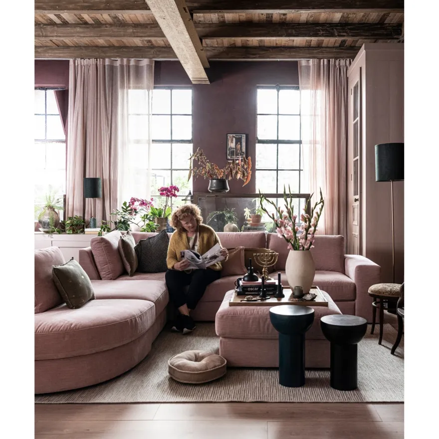vtwonen Family 1-zits ronde hoek links Elementenbank