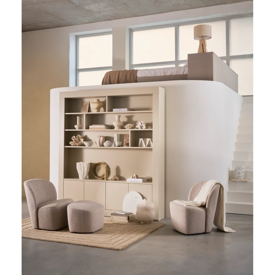 vtwonen Lofty Bouclé Fauteuil