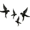 WOOOD Avaler Vogels Set van 4 Wanddecoratie