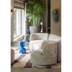WOOOD Combi-Popular Fauteuil + Poef Elementenbank