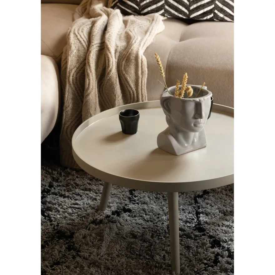 WOOOD Mesa Beige Bijzettafel