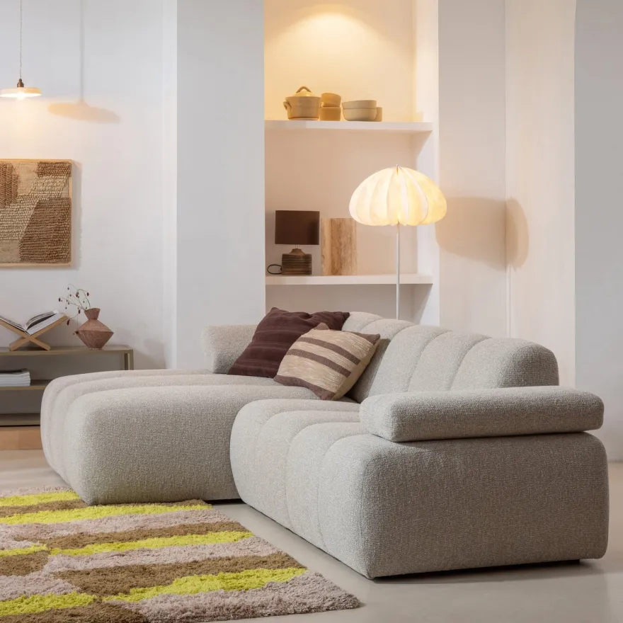 WOOOD Mojo Bouclé Chaise Longue Bank