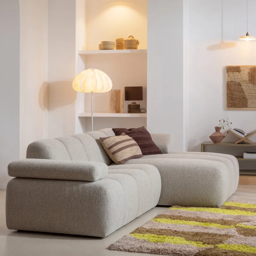 WOOOD Mojo Bouclé Chaise Longue Bank