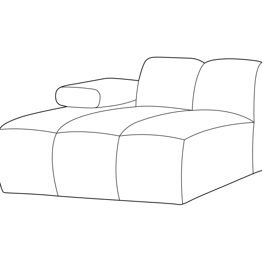 WOOOD Mojo Rib Chaise Longue