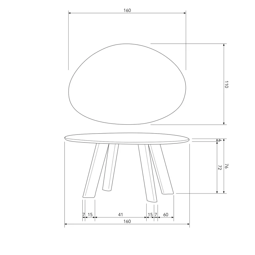 WOOOD Roundly Eettafel