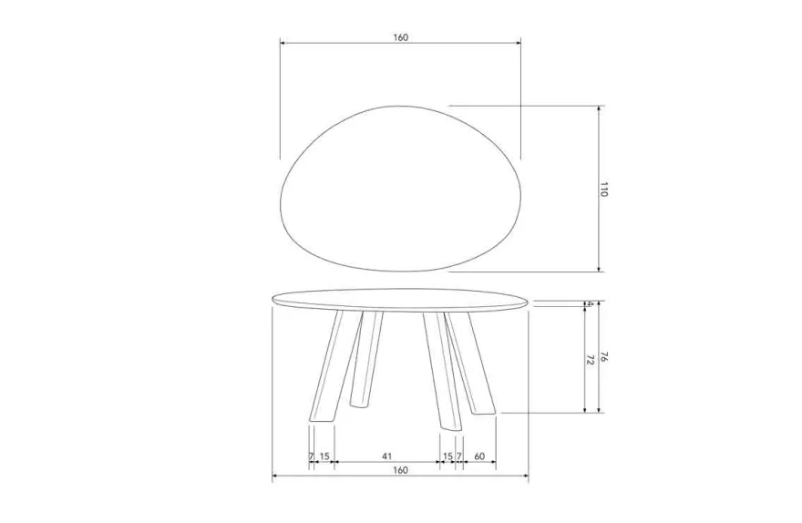 WOOOD Roundly Eettafel