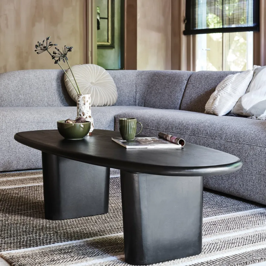WOOOD Sloping Light Brown Melange Hoekbank