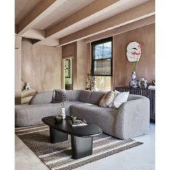 WOOOD Sloping Light Brown Melange Hoekbank
