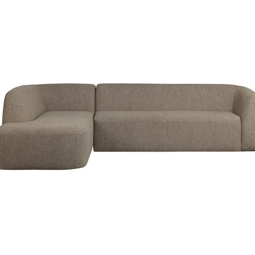 WOOOD Sloping Light Brown Melange Hoekbank