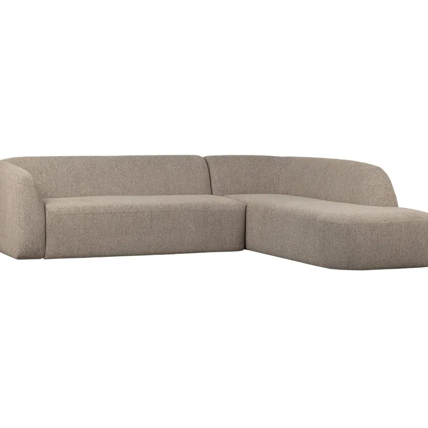 WOOOD Sloping Natural Melange Hoekbank