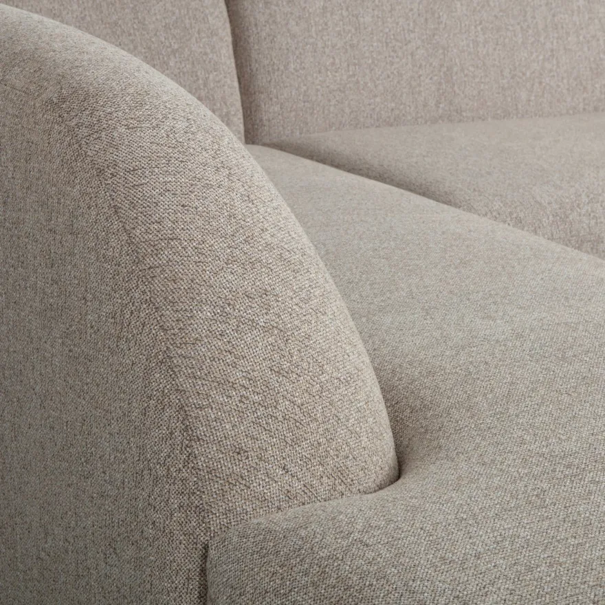 WOOOD Sloping Natural Melange Hoekbank
