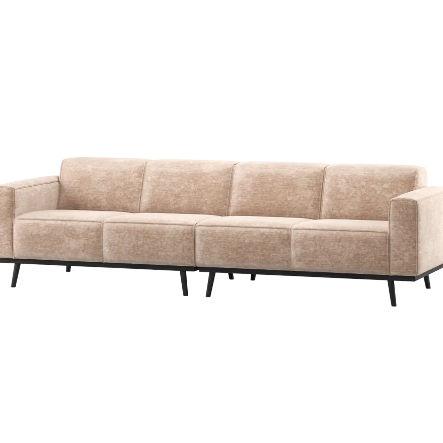 WOOOD Statement Velvet 4-Zitsbank