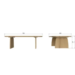 WOOOD Tablo Ovale Salontafel
