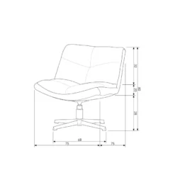 WOOOD Vinny Draaifauteuil