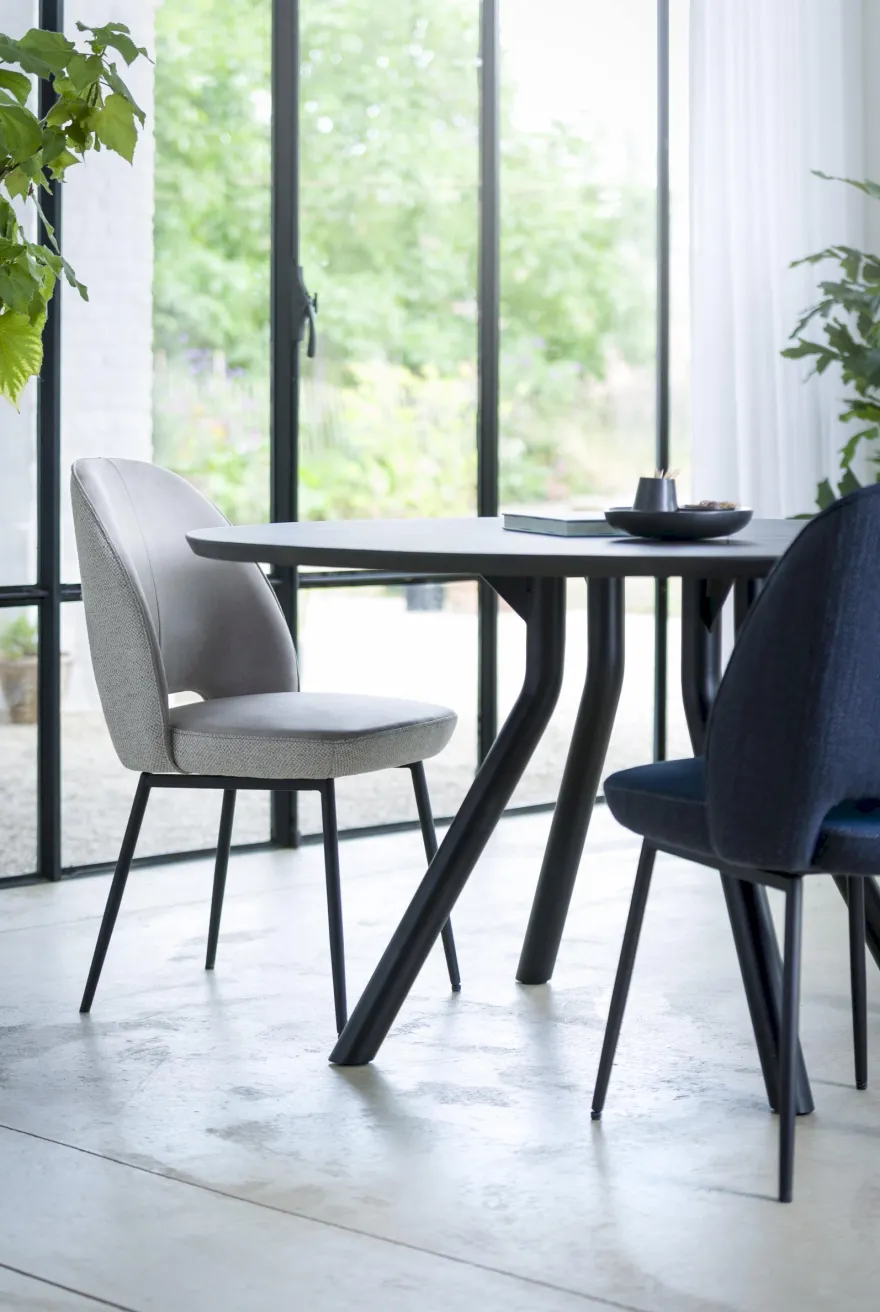 XOOON Arvada Rond Onyx Eettafel