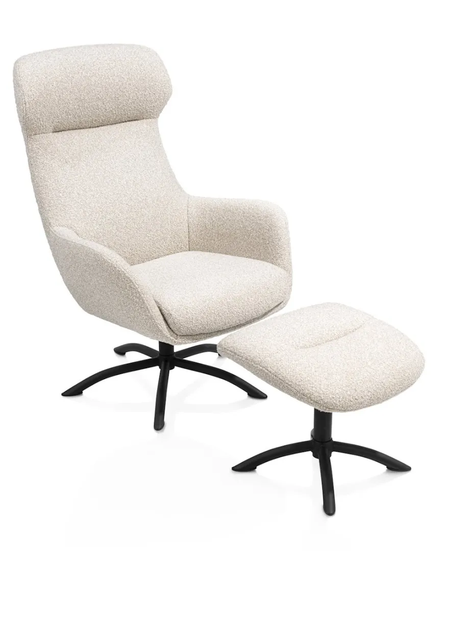XOOON Lomi Draaifauteuil + Hocker