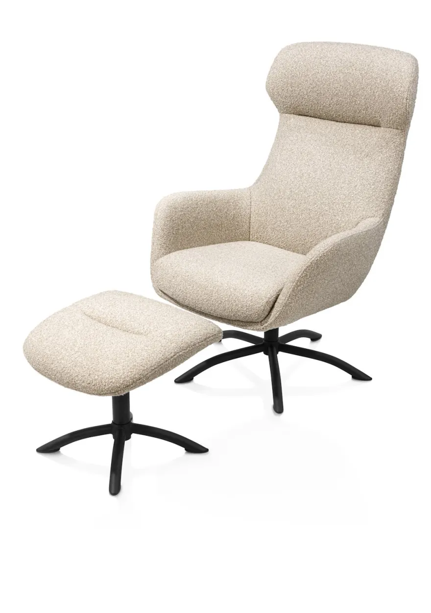 XOOON Lomi Draaifauteuil + Hocker