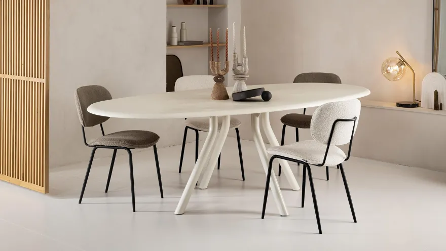 XOOON Lund 4-poot Nebbia Eettafel