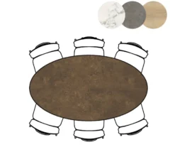 XOOON Masura Ellips Eettafel