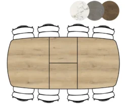 XOOON Masura Uitschuifbaar Eettafel